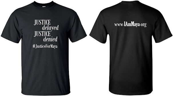 #JusticeForMaya T-SHIRT, BLACK