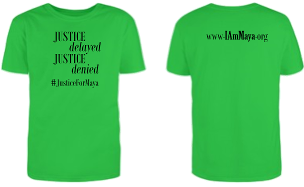 #JusticeForMaya T-SHIRT, LIME